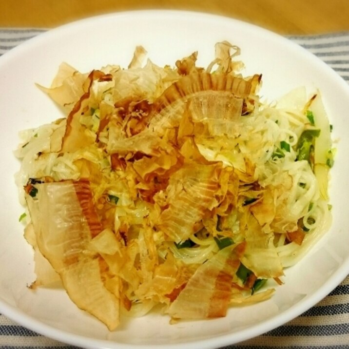 ツナ缶で簡単スピードメニュー♪そうめんチャンプルー